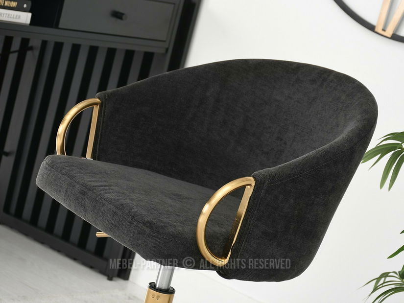 Scaun Carma B (negru + auriu)