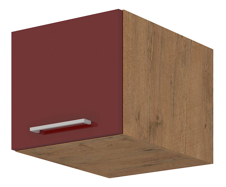 Dulap superior de bucătărie Virion 40 NAGU 36 1F (stejar lancelot + bordo)