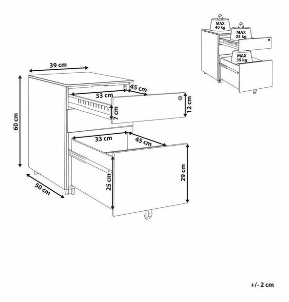 Konzolasztal Galvy (fehér)