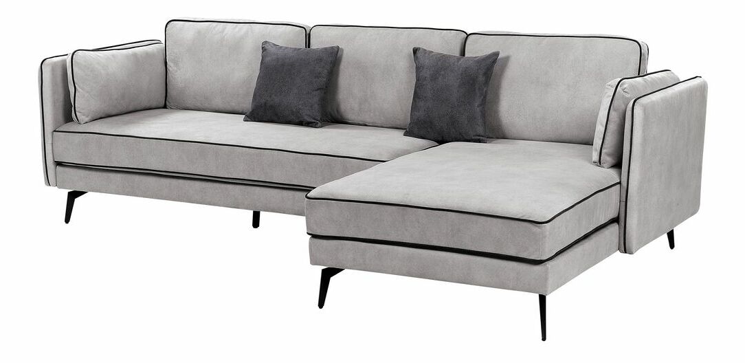 Rohová sedacia súprava Askel (sivá) (L)