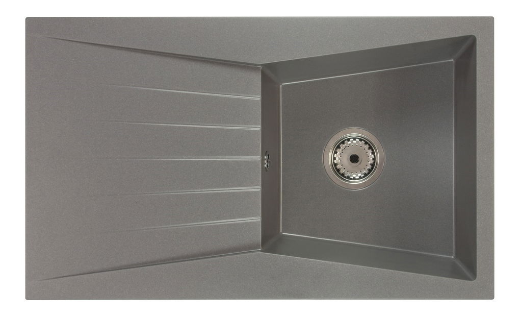 Kuhinjski sudoper Ragod (siva) (s 1 otvorom za bateriju) (L)