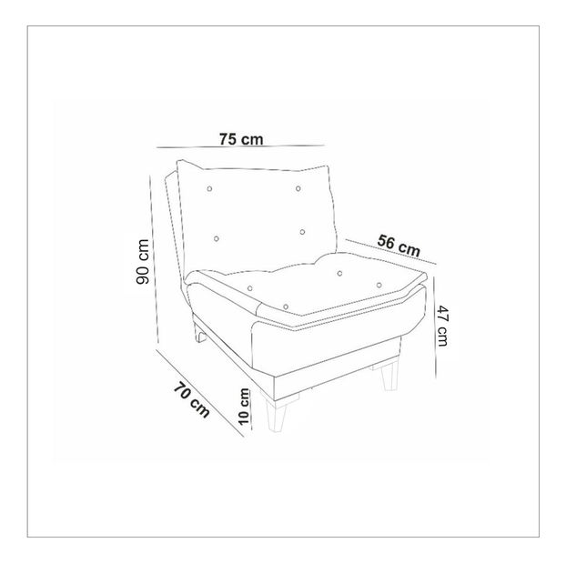 Fotoliu Santic (gri închis)