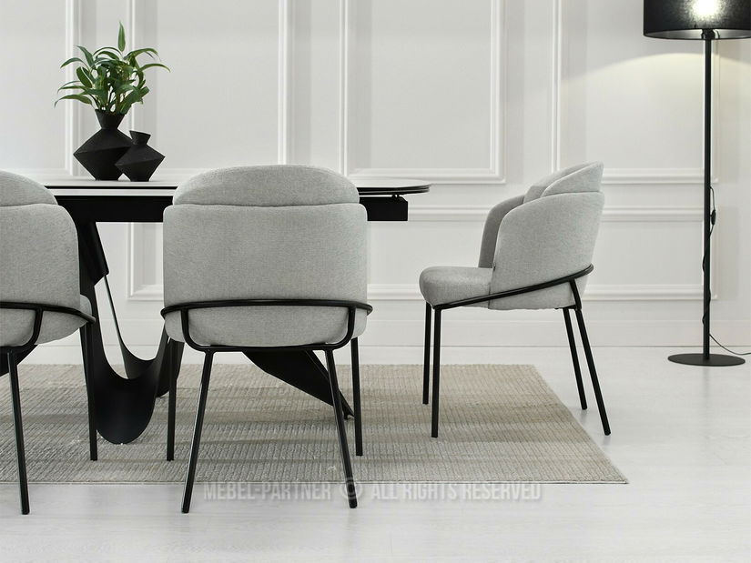 Stolička Conor (sivá + čierna)