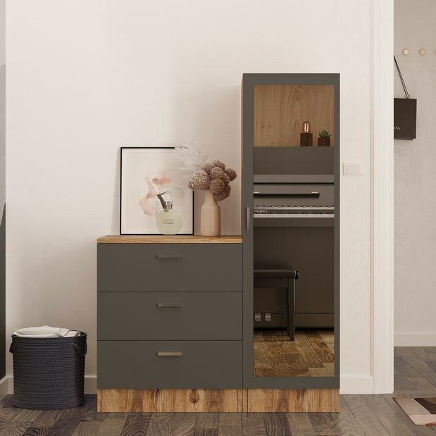 Set mobilier pentru hol Cicci (Pin atlantic + Atracit)