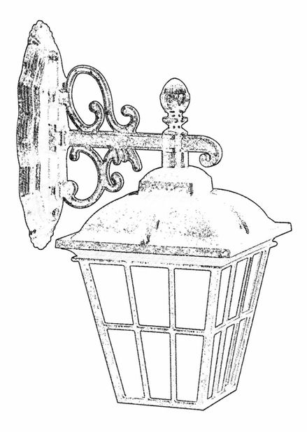 Kültéri fali lámpa Daryl (barna)