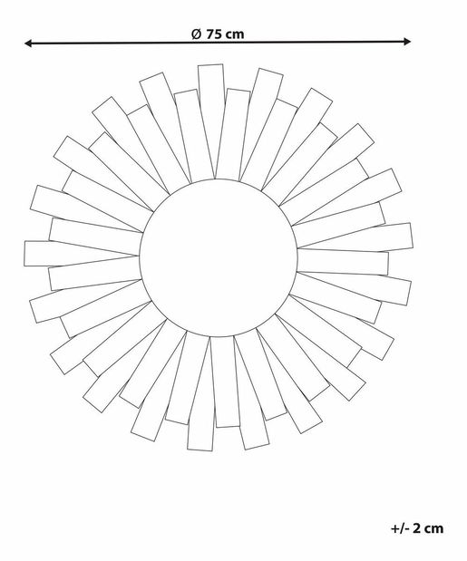 Oglindă de perete Tampim (multicolor) 