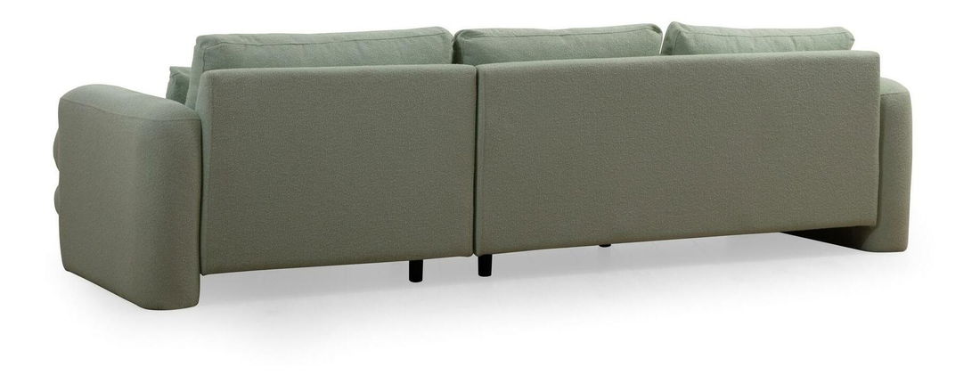 Kutna garnitura Lelysena (D) (zelena + crna)