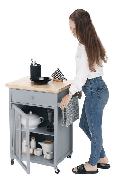 Servírovací stolík Markus (sivá)