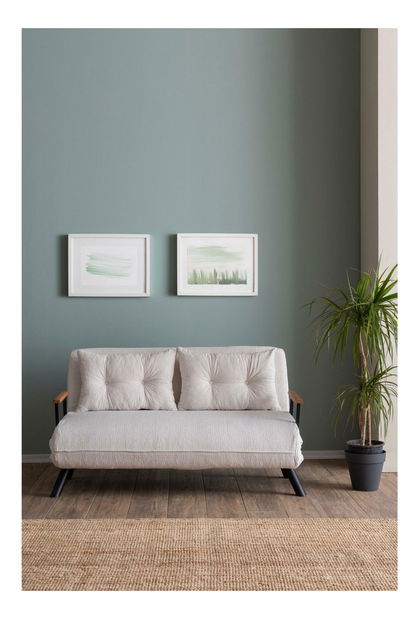 Canapea futon Sandy (alb)