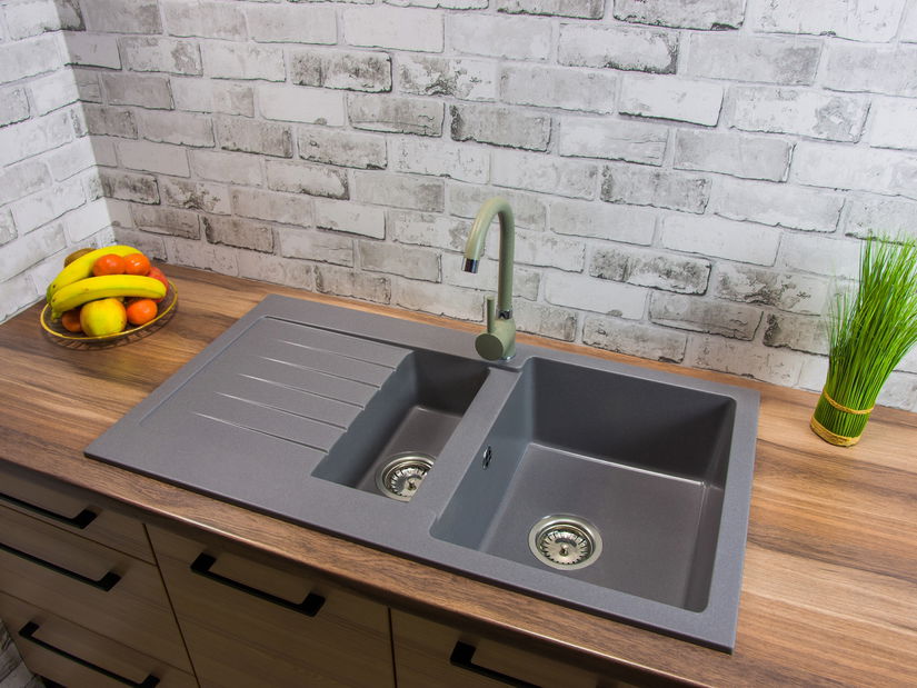 Kuhinjski sudoper Altava (siva) (sa 3 otvora za baterije) (L)