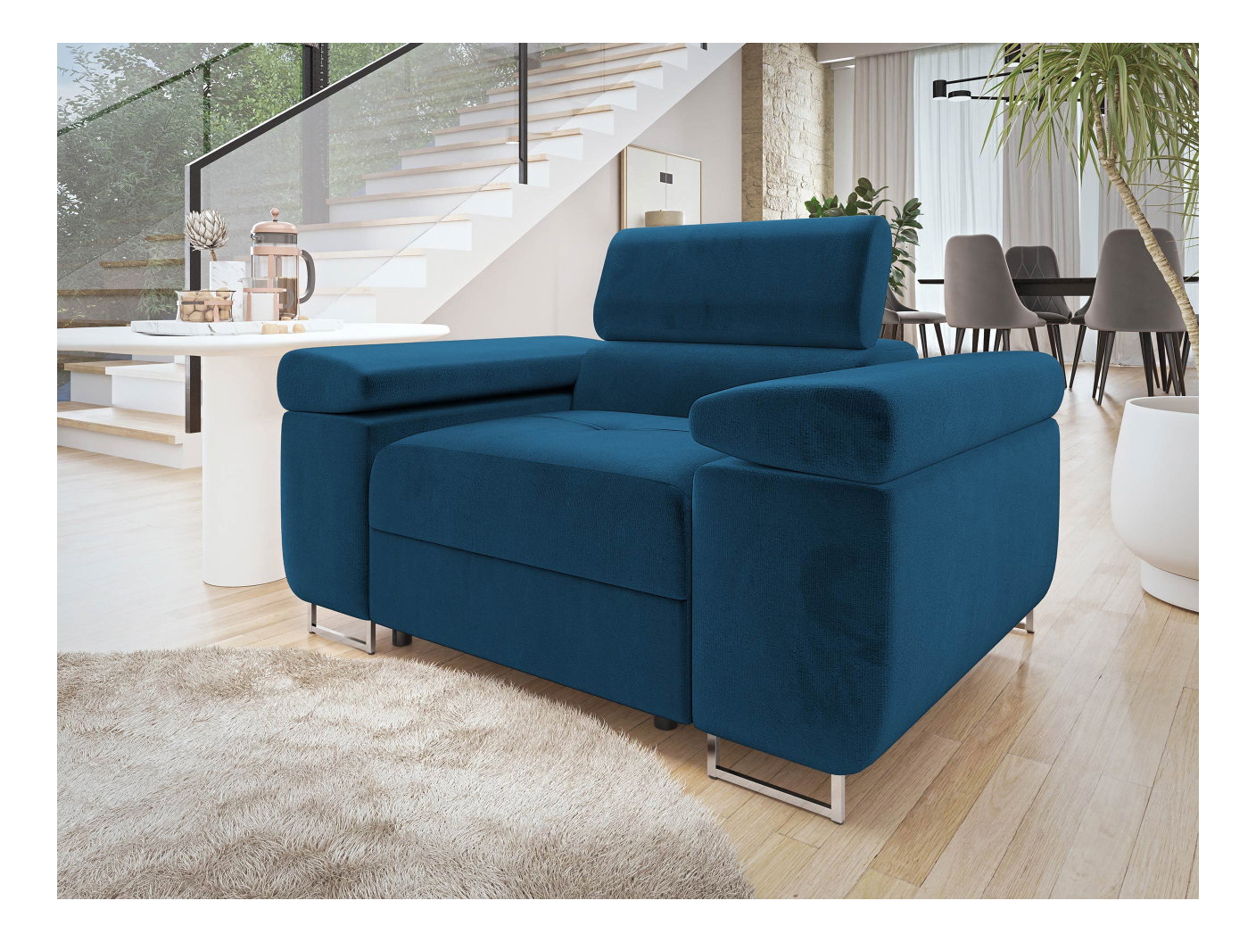 Kreslo Terazuro 1 (modrá) 