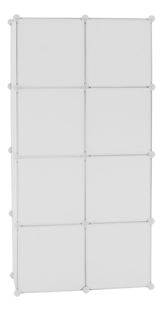 Dulap modular pentru copii Atlanta (alb + maro)