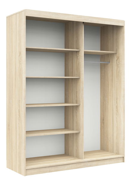 Ormar za garderobu Cosimo (hrast sonoma + wenge)