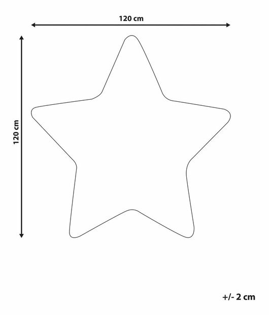 Covor pentru copii 120 x 120 cm Siur (alb)