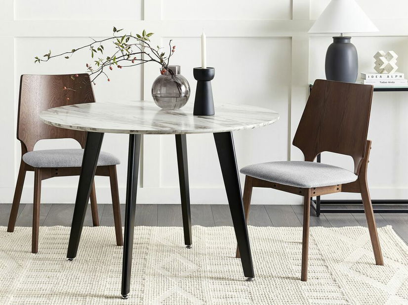 Set blagovaonskih stolica (2 kom.) Abie (tamno drvo)