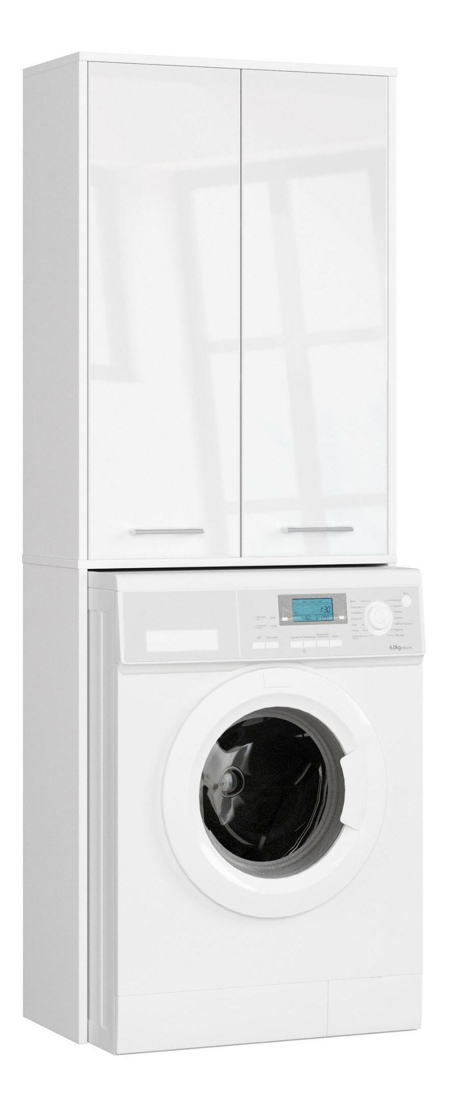 Skrinka nad práčku Fulgor 180 (biela + lesk biely)