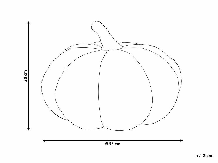 Ozdobný vankúš ⌀ 35 cm Munchi (hnedá)