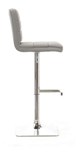 Stolička Hanoi (sivá + chrómová)