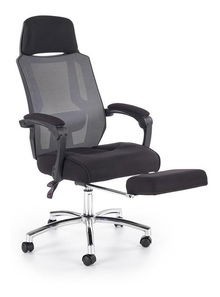 Fotoliu de birou Fareet (Gri închis + Negru)