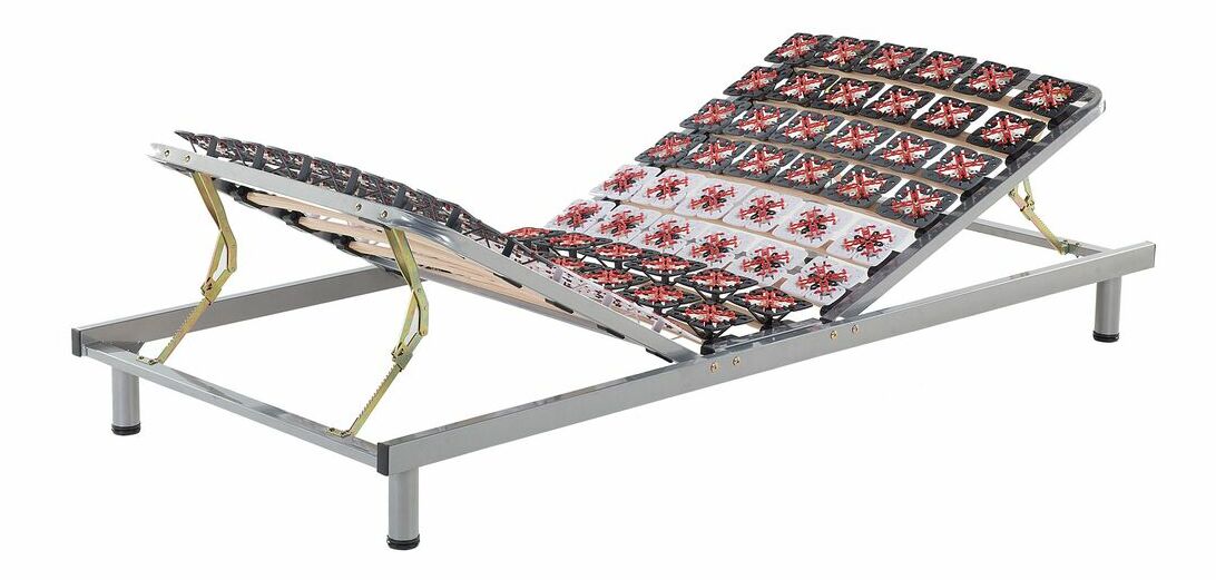 Set 2 ks. lamelových roštov 200x180 cm ELMO (drevo) (sivá)