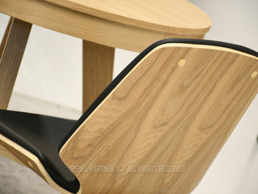 Étkezőszék Vicisitudes (fekete + tölgy)