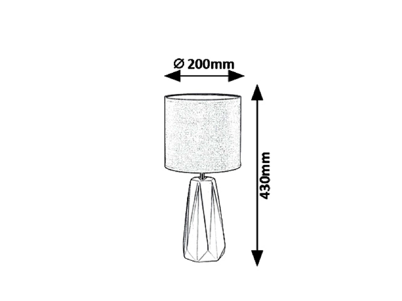 Stolová lampa Amiel 5704 (hnedá) *výpredaj