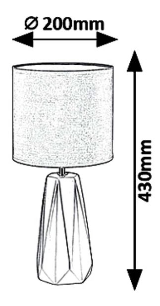 Stolová lampa Amiel 5704 (hnedá) *výpredaj