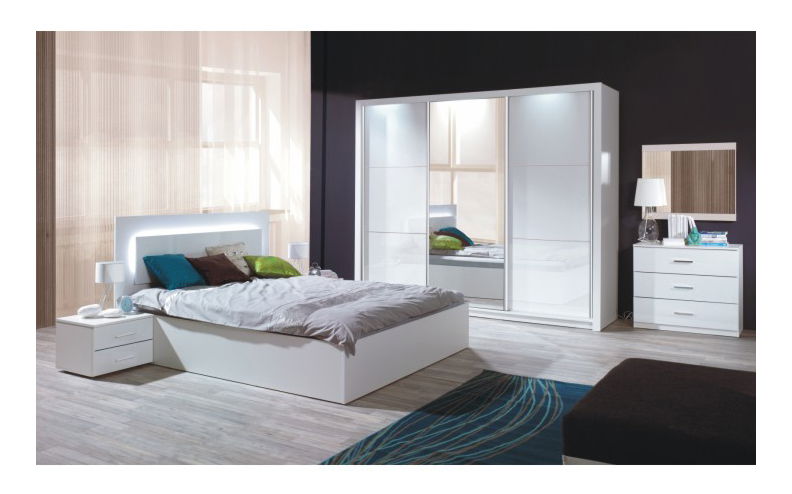 Manželská posteľ 160 cm Ariela S1-31 (s LED osvetlením)