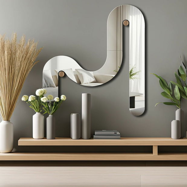 Zrkadlo Ozi 6 (strieborná )