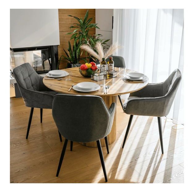 Masă de sufragerie Mohar 2 (stejar) (pentru 4 persoane)