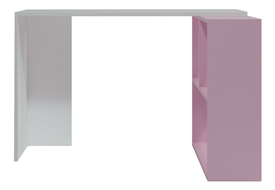 PC asztal Candice (fehér + rózsaszín)