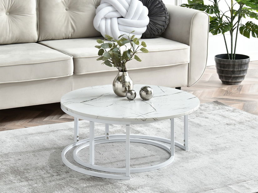 Dohányzóasztal Kolja Zest Xl (fehér)