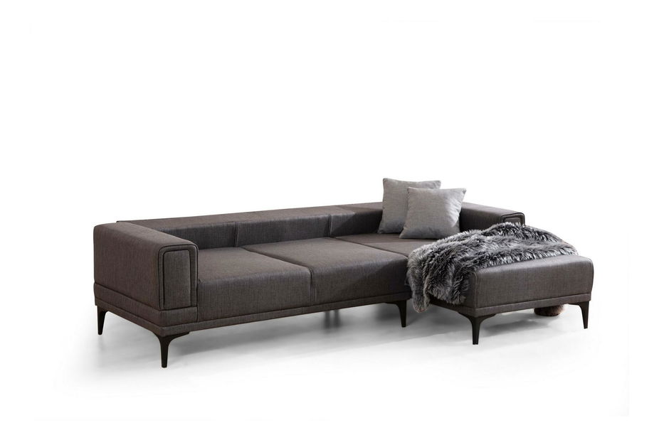 Colțar Horazotta (D) (gri închis + negru)