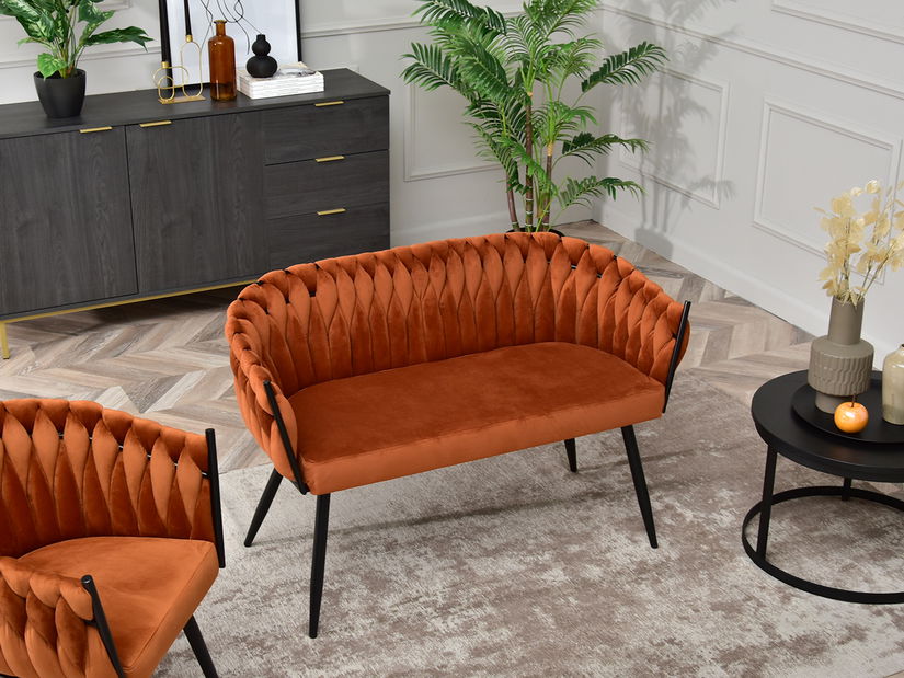 Canapea două locuri Radio (negru)