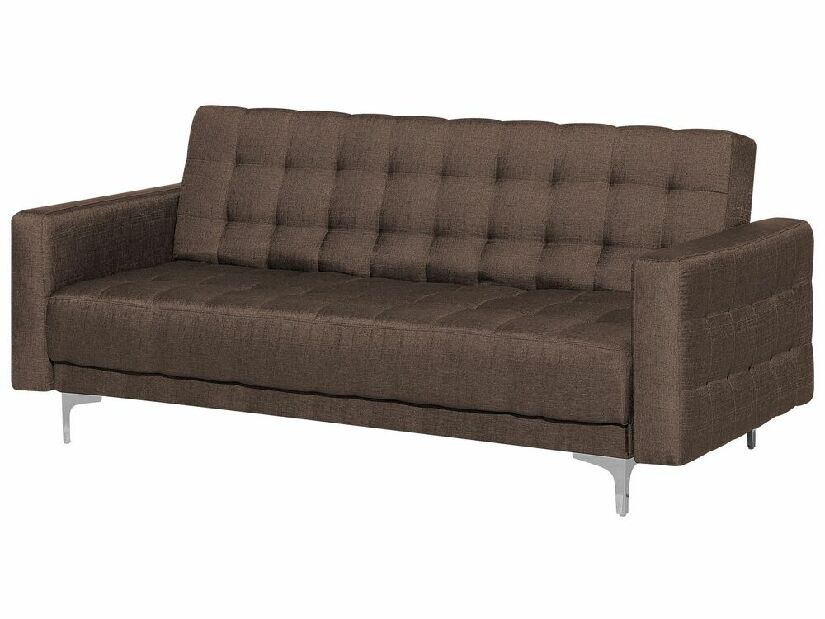 Sofa trosjed ABERLADY (tekstil) (tamno smeđa)