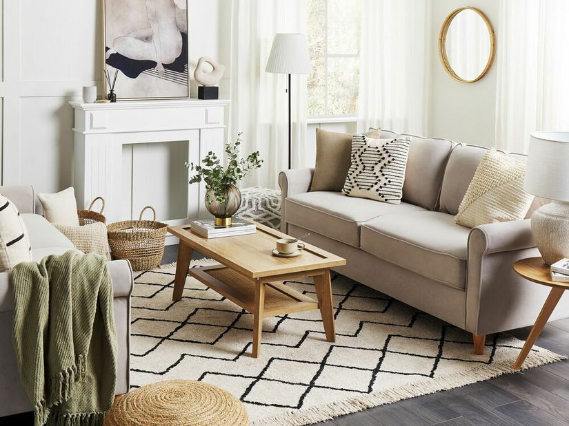 Ozdobný vankúš 45 x 45 cm Mytus (béžová)