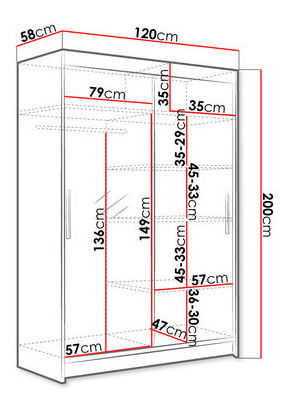 Ruhásszekrény Aplaudida VI (sonoma)