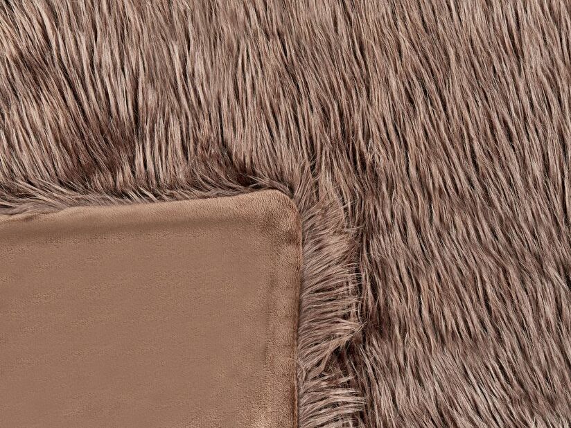 Deka 200 x 220 cm Deli (hnedá)