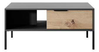 Măsuță de cafea Rastafa 2S (Stejar artisan + Negru)