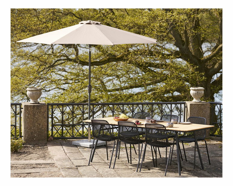 Záhradná stolička Badelia (čierna)