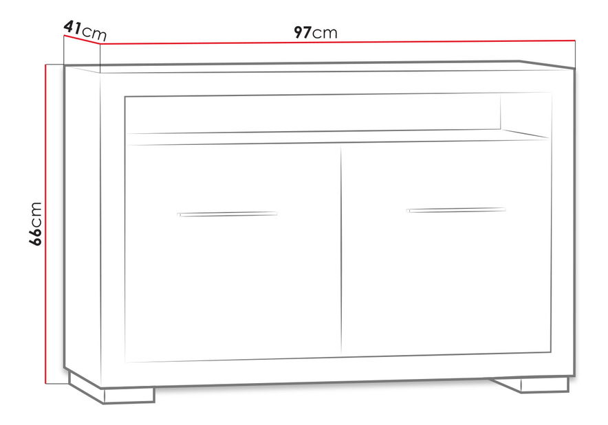 TV stolík Scarlett KL21 (santana)