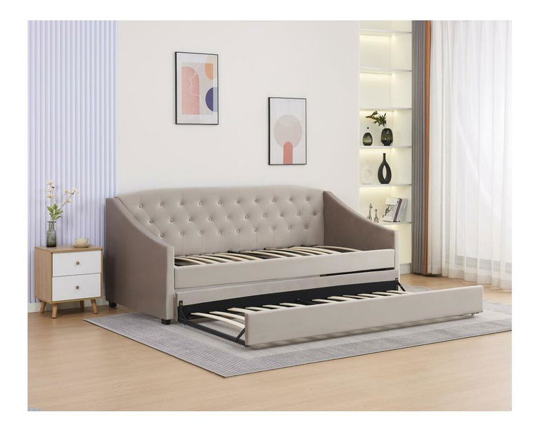 Krevet na razvlačenje 90 cm Asesorar (smeđosiva) 