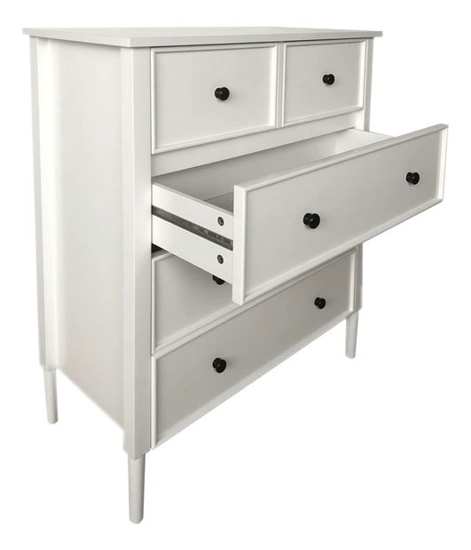 Komód Timea (fehér + fekete) 