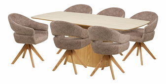 Set de masă Nnameria (natural + piatră + maro)