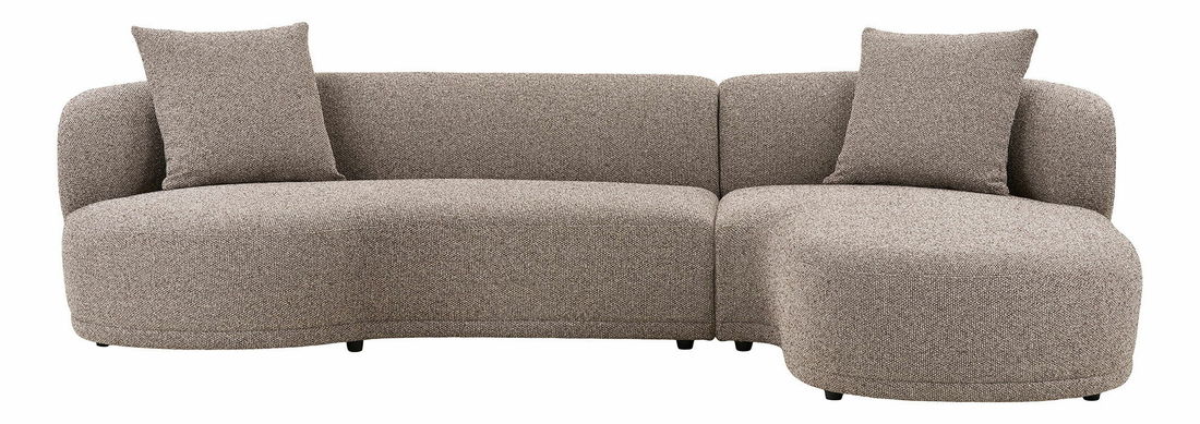 Rohová sedacia súprava (P) Kaveria (hnedá)