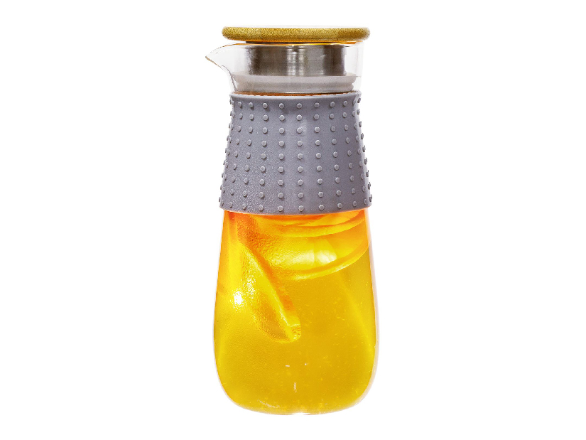 Carafă de apă cu capac și sită 1200ml Glaza 