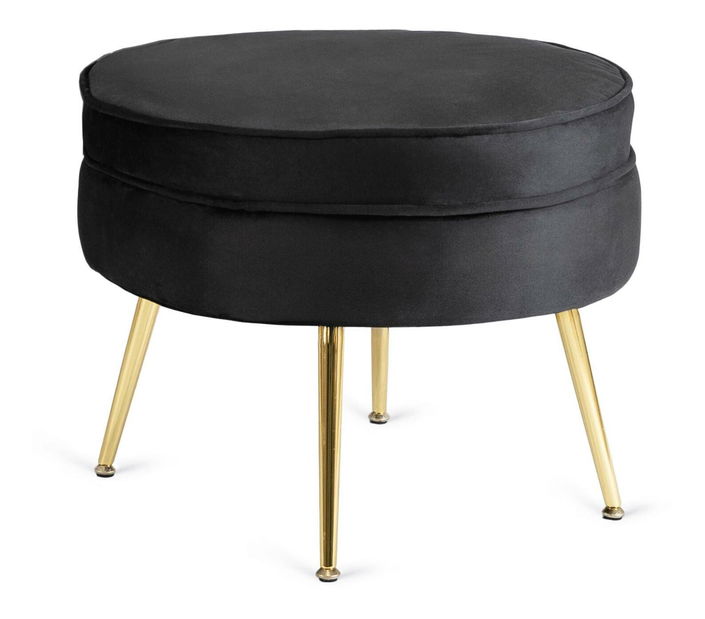 Fotoliu Guarida (negru) (cu taburete)