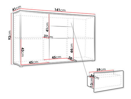 Comodă Alkyra AK2 (cashmir)