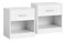 Set de 2 noptiere Antique (alb)