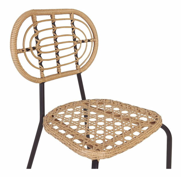 Set 4 buc scaune de grădină Praza (natural)